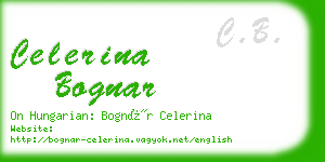 celerina bognar business card